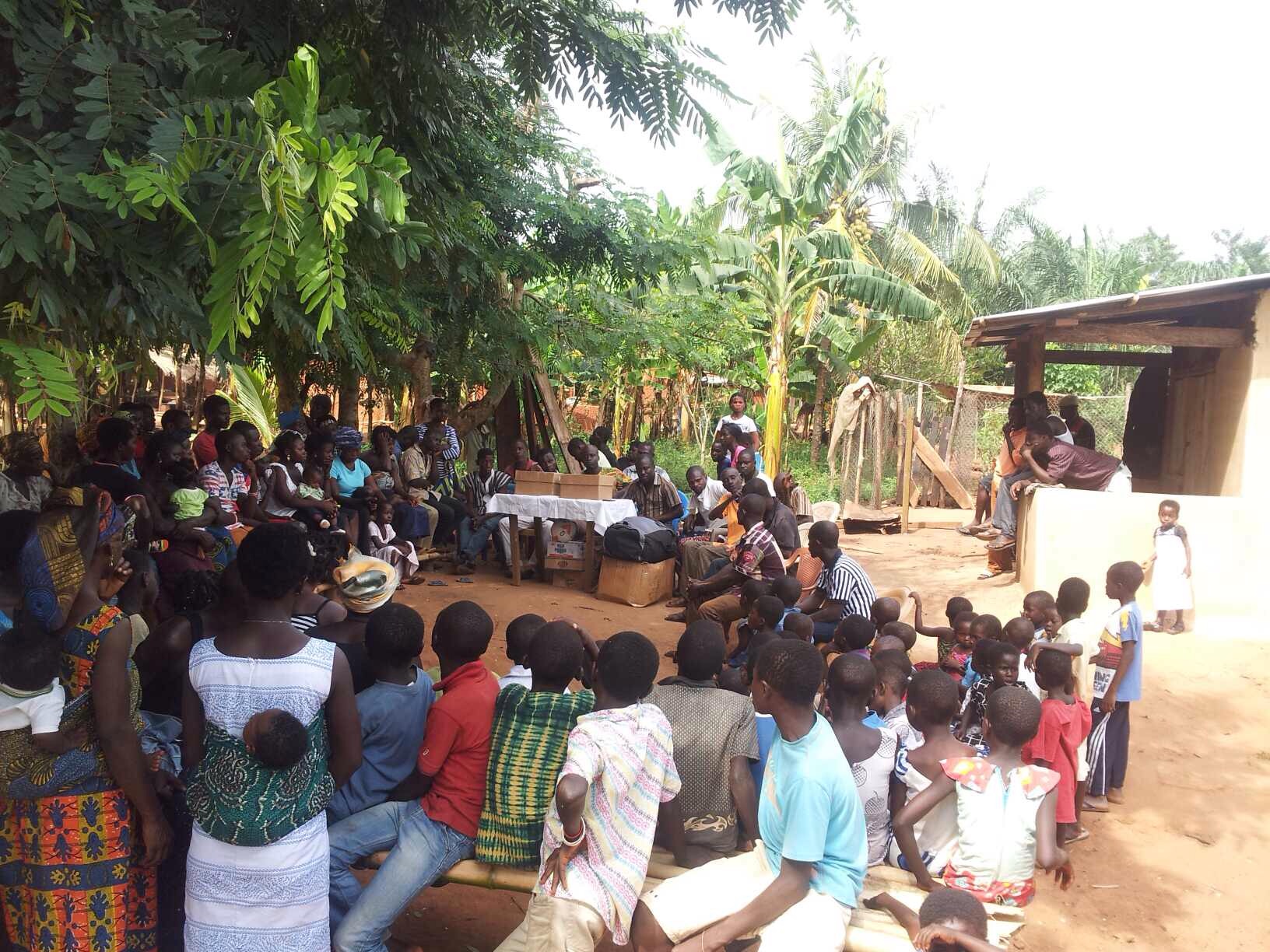 Christmas party in Akwatiakwaso people