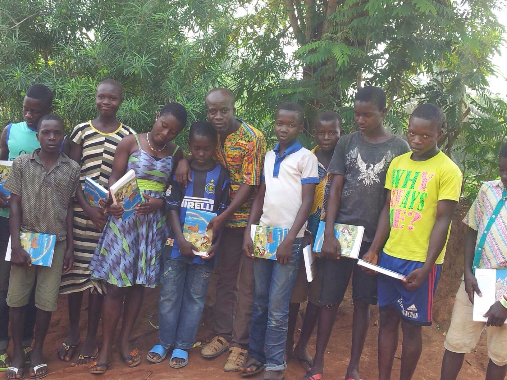 Christmas party in Akwatiakwaso, people meeting