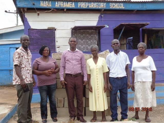 Mr. Abraham Amoah Yirenkyi,  Mr. Ransford Okai, School team